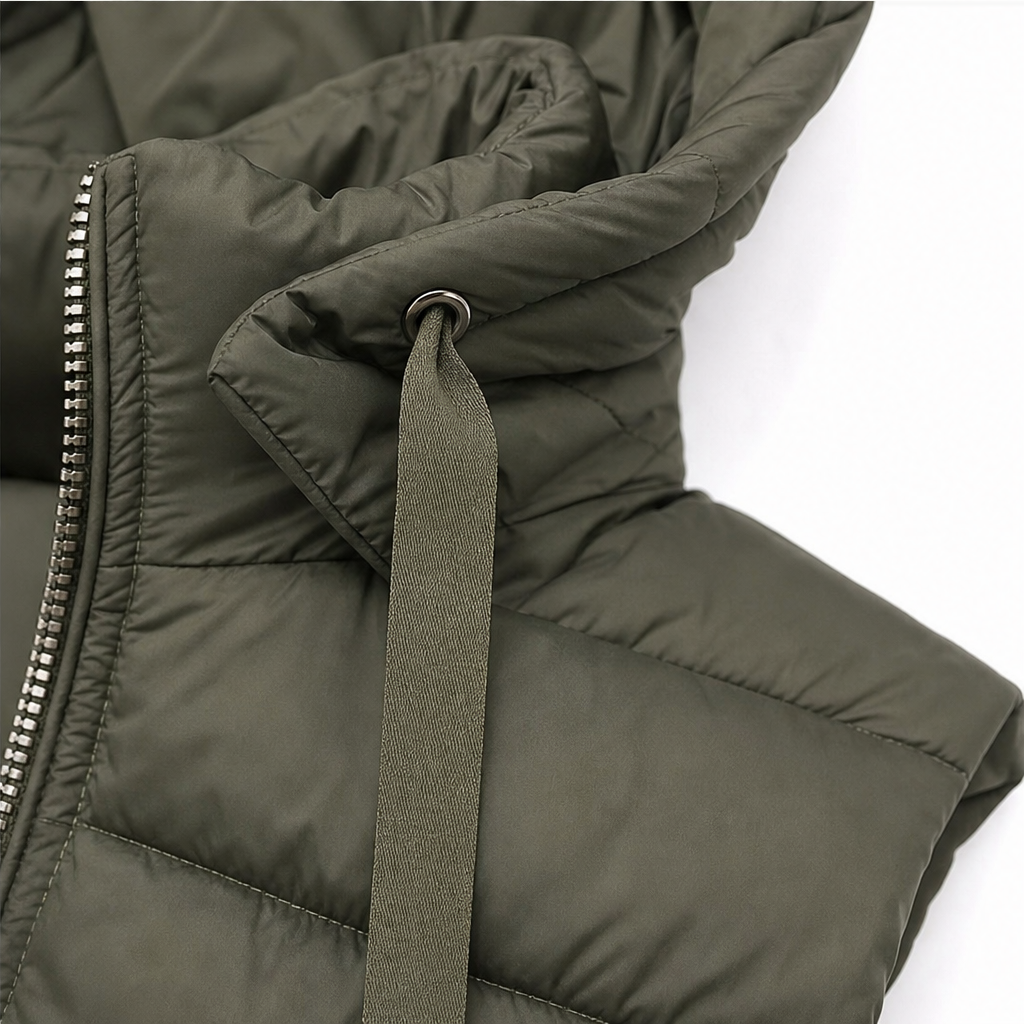 Amelie | Gilet Puffer Long Élégant et Polyvalent pour Femmes