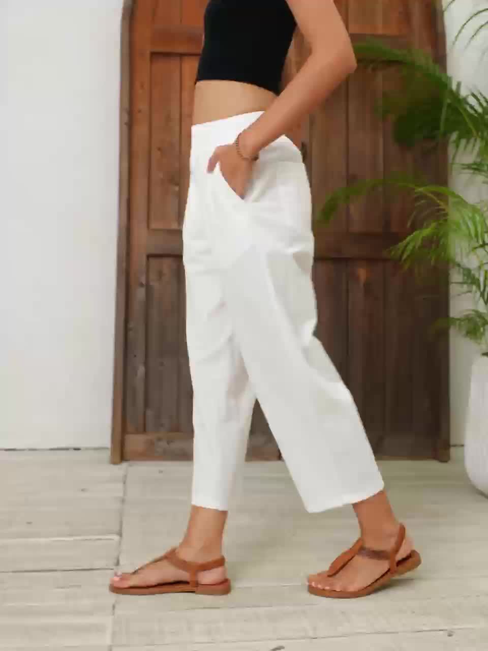 Rachel™ - Capri confortable avec ceinture élastique