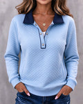 Sweat-shirt à Poche avec Col
