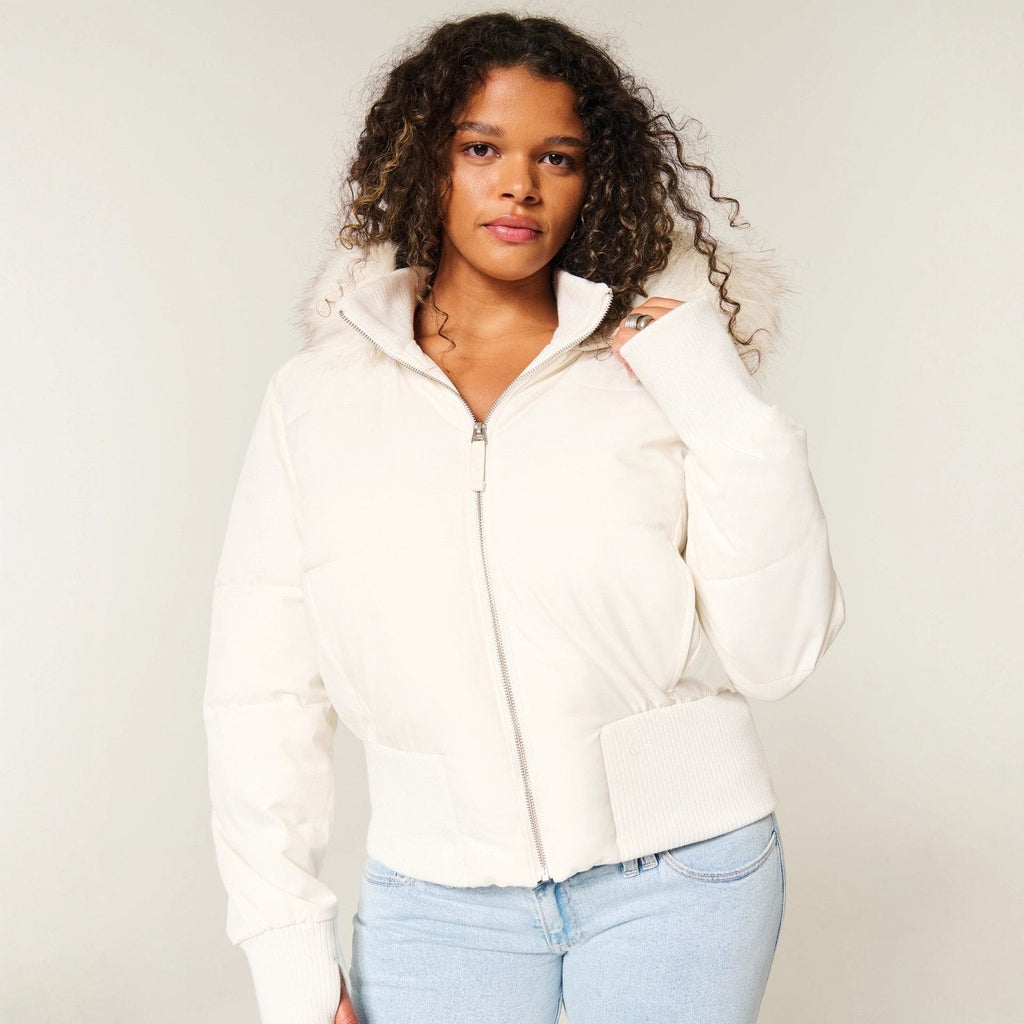 Elisa | Veste matelassée chaude et élégante avec capuche amovible
