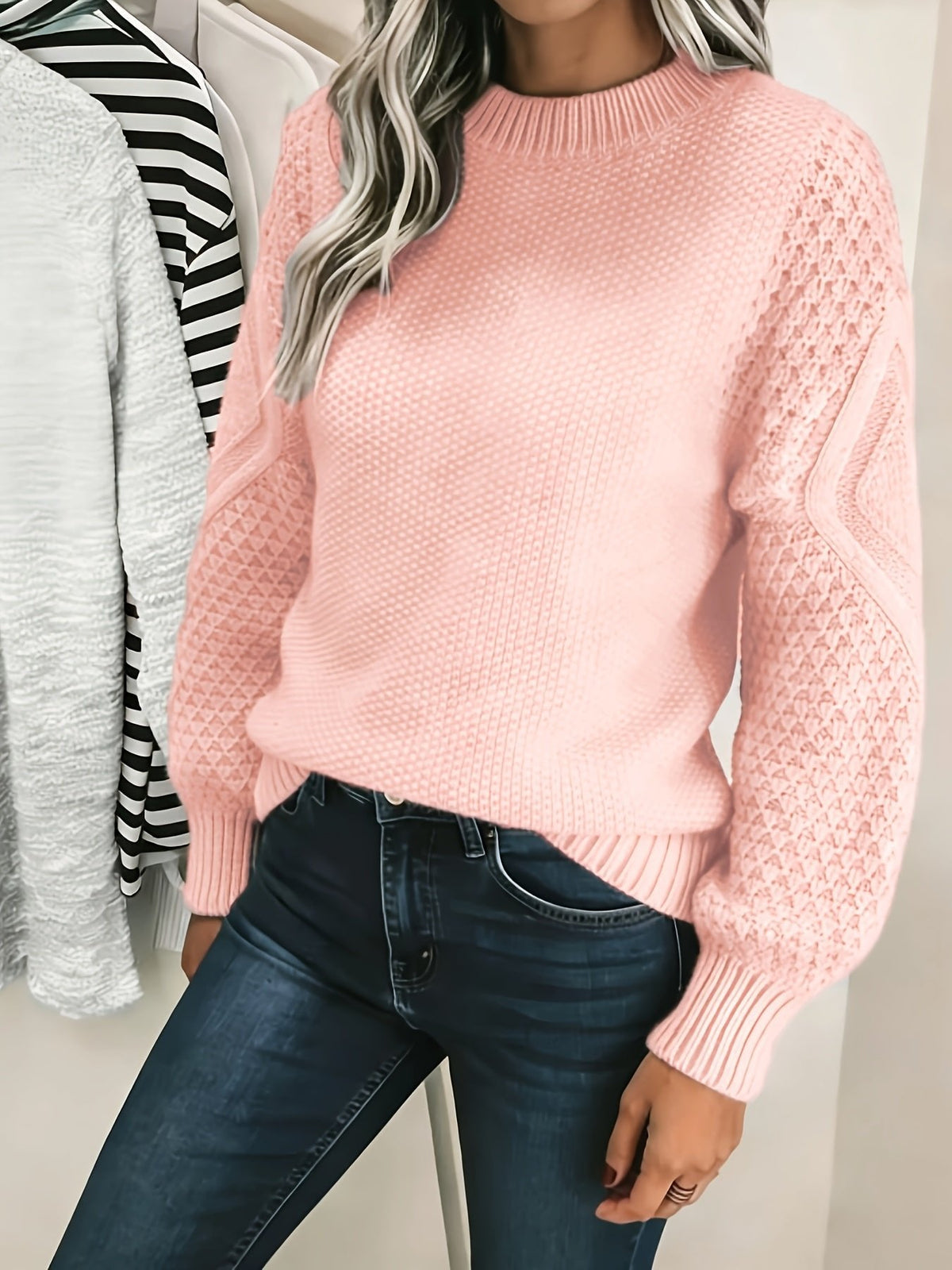 Greta | Pull en Tricot à Manches Lantern Douillet et Élégant pour Femmes