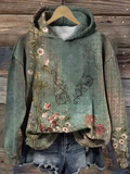 Mila | Pull à capuche en tricot confortable et élégant avec motif jacquard floral
