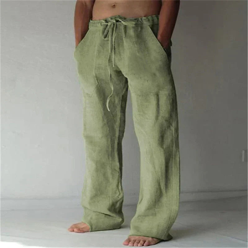 Davide - Pantalon en lin décontracté