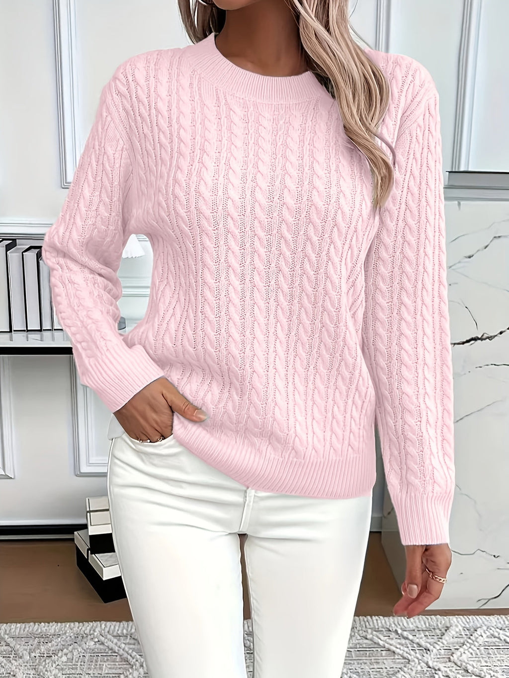 Lena | Pull en Tricot High-Low Moderne et Doux