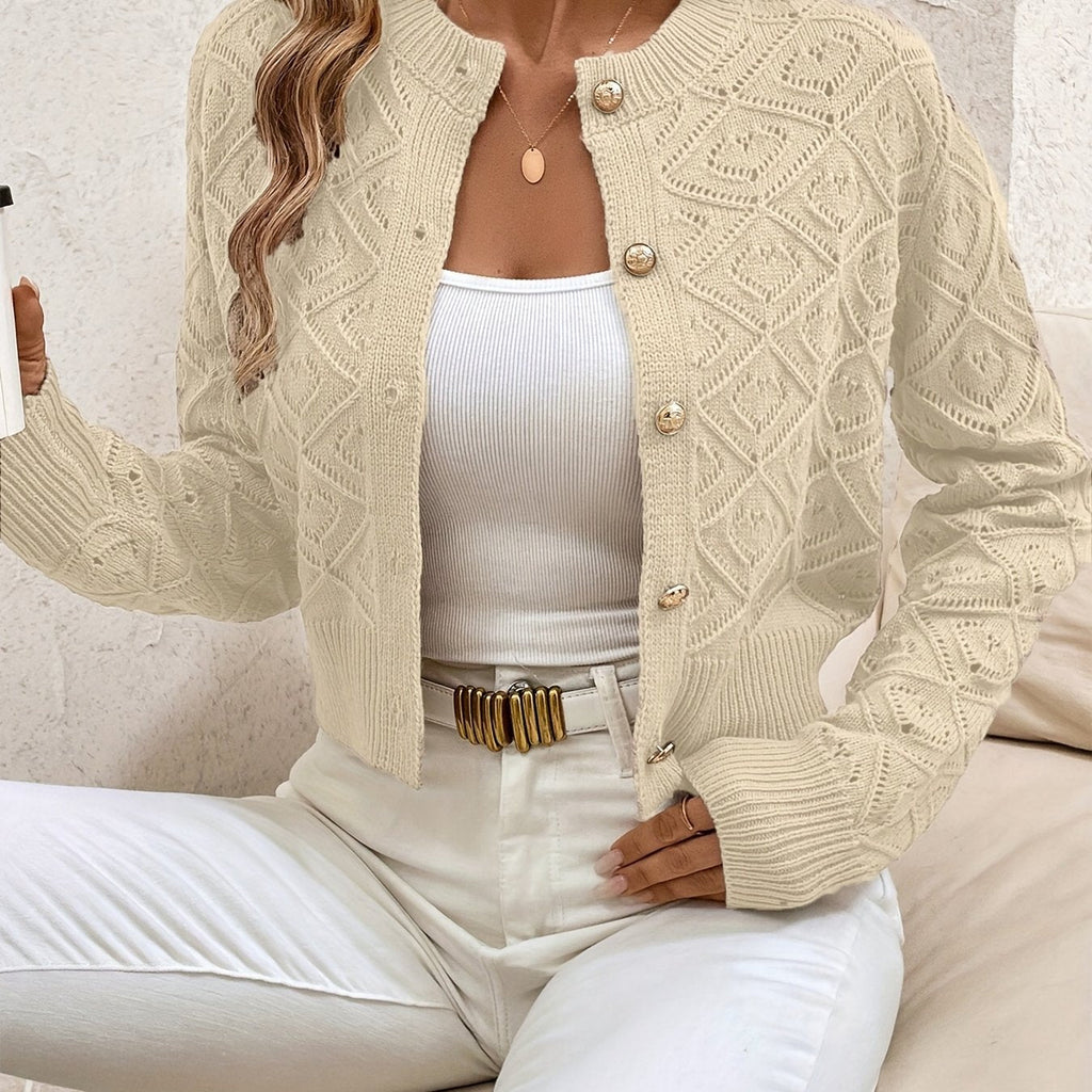 Martine - Gilet Élegant en Tricot avec Boutons