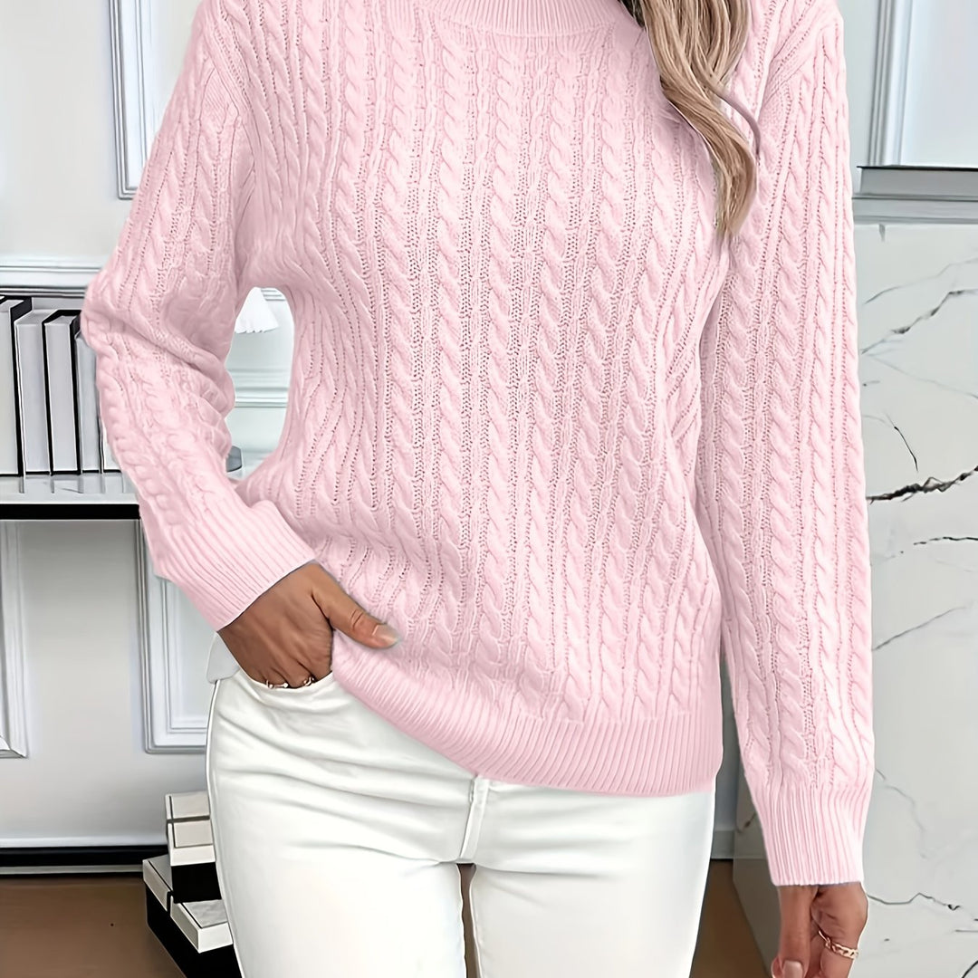 Lena | Pull en Tricot High-Low Moderne et Doux