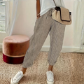 Pantalons Femme | Pantalon Large Rayé