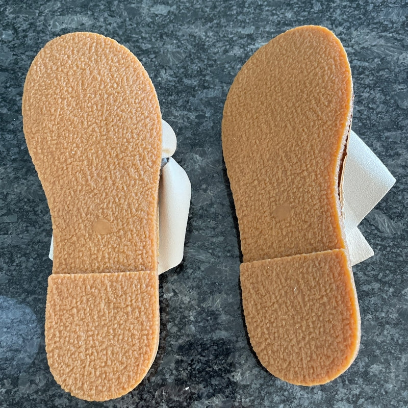 Sandales Plates Avec Nœud Décoratif Pour Femme | Idéal Pour Saison Estivale