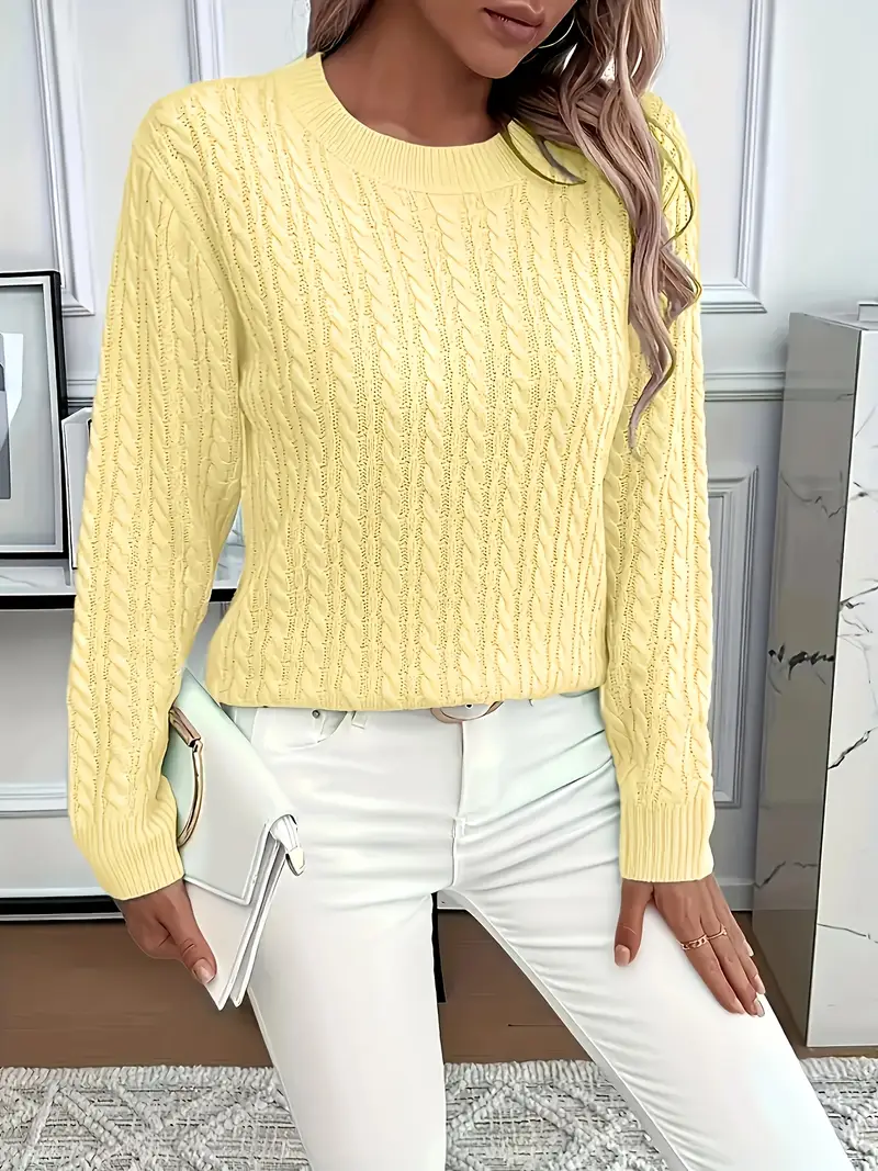 PULL ROND CONFORTABLE POUR FEMMES