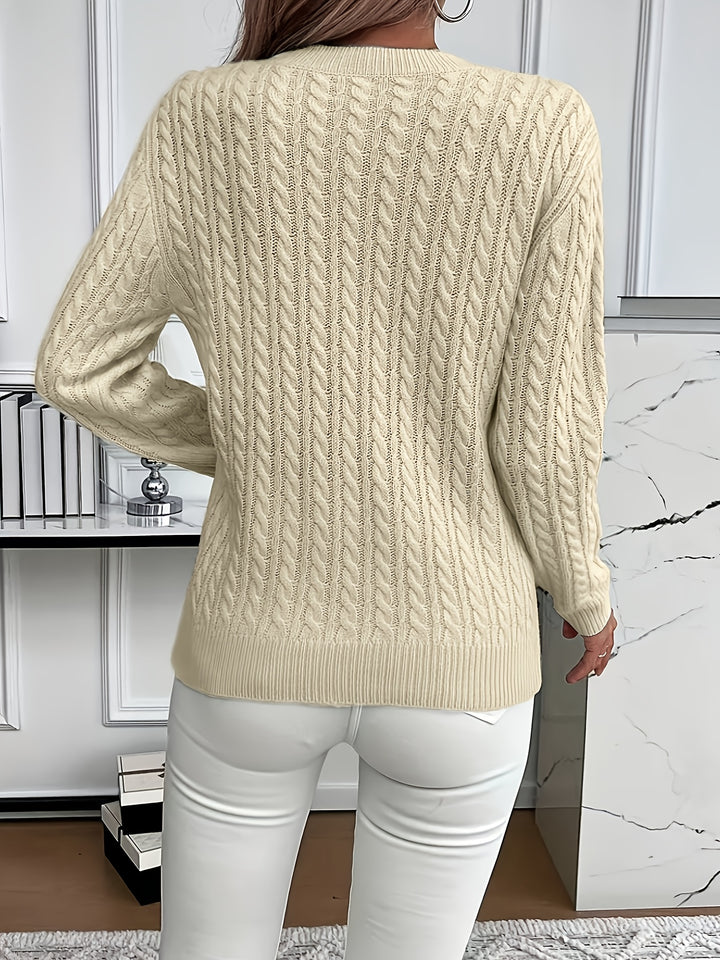Lena | Pull en Tricot High-Low Moderne et Doux