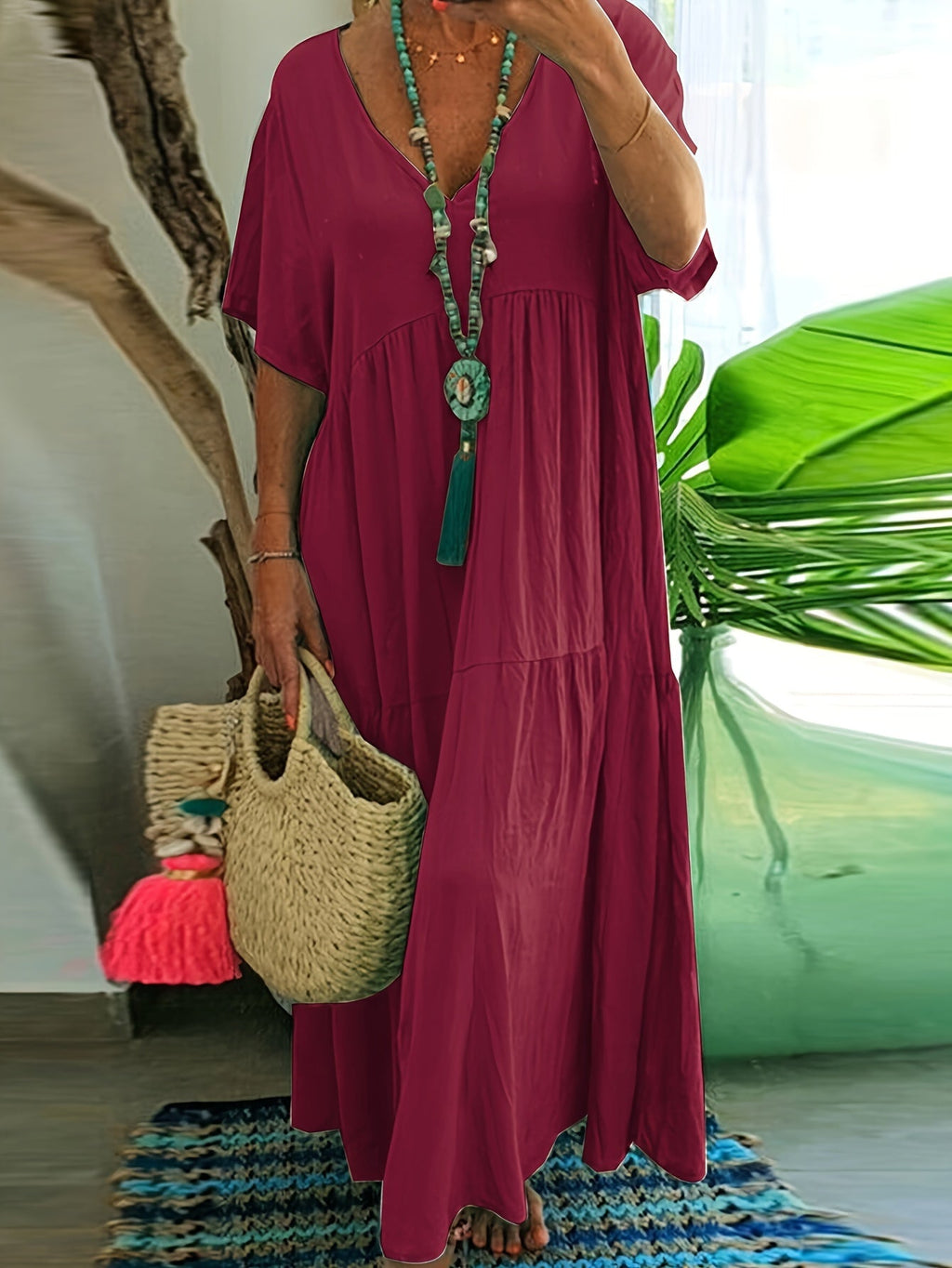 Vida™ - Robe maxi décontractée grande taille