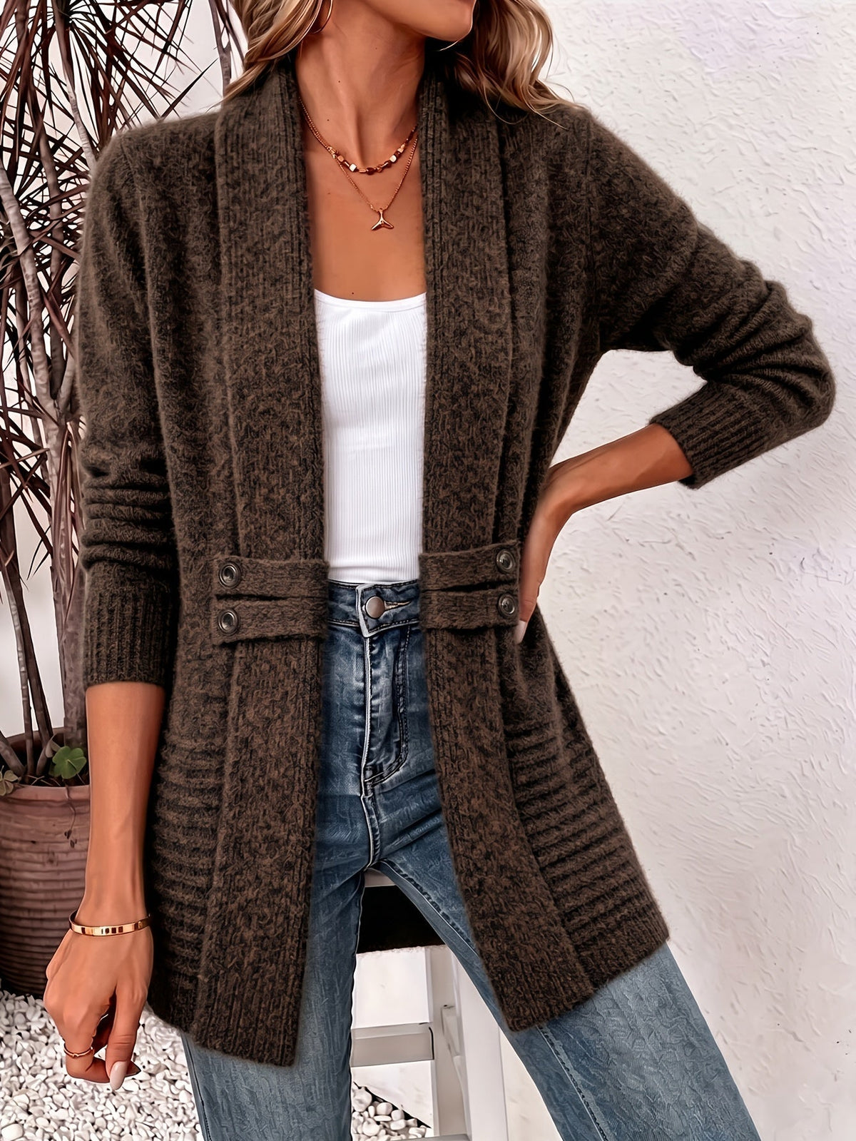 GILET OUVERT POUR FEMMES