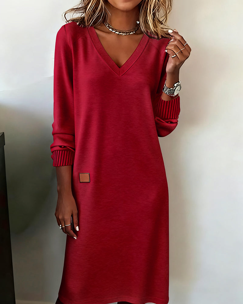 Carmen™ - Robe pull avec décolleté en V
