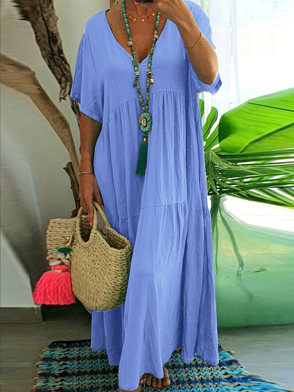 Vida™ - Robe maxi décontractée grande taille