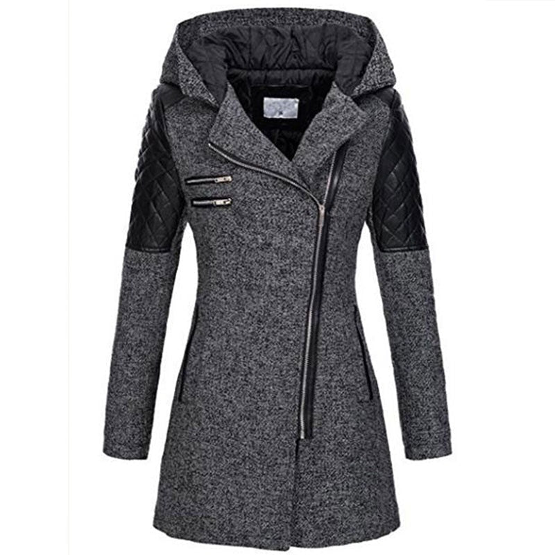 Wendy - Manteau d'Hiver Stylé Cintré avec Capuche