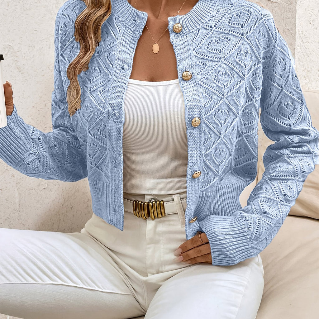 Martine - Gilet Élegant en Tricot avec Boutons