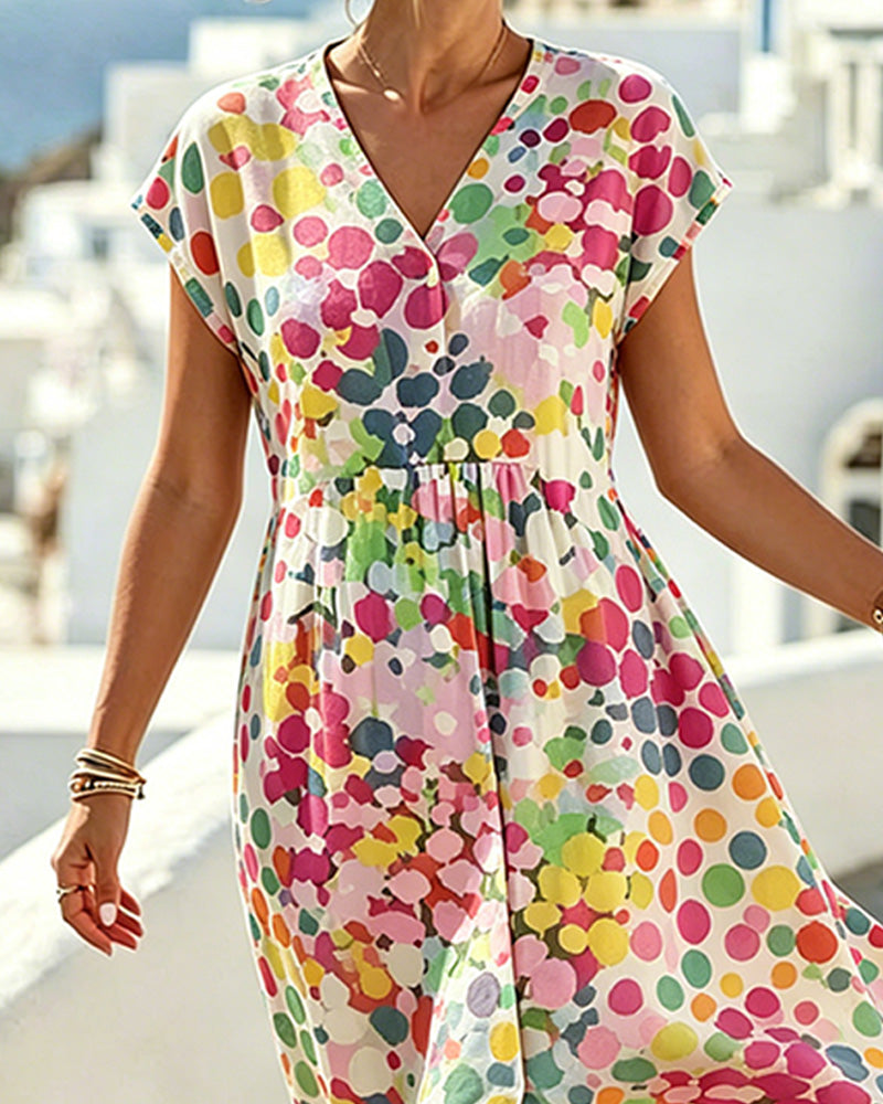 Manon - Robe d'été fluide avec décolleté en V