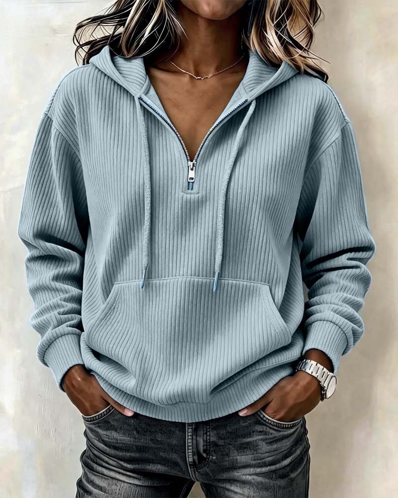 Hoodie à Manches Longues Fashion