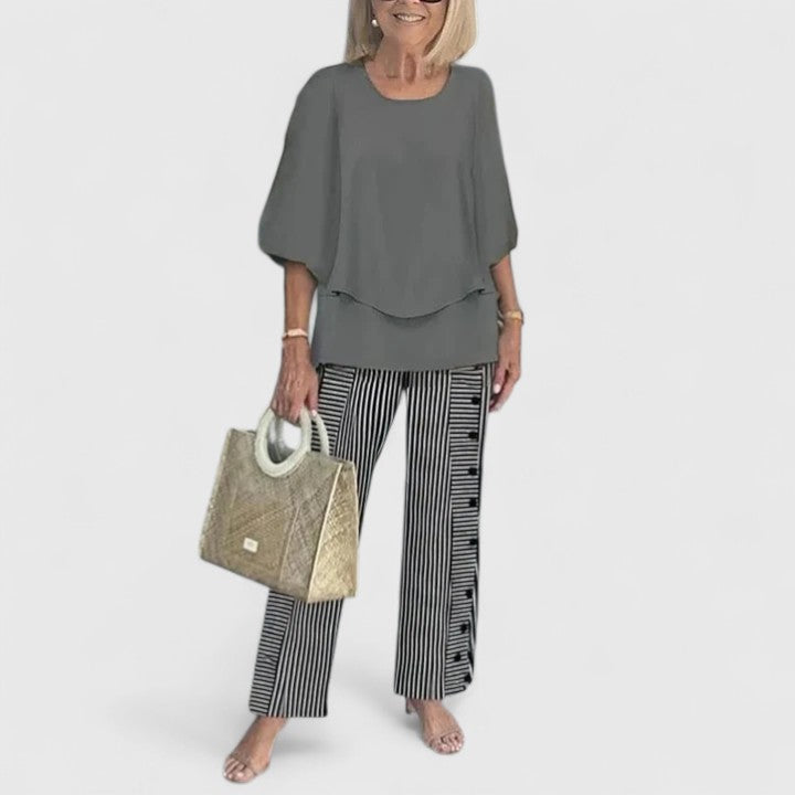 Ensemble Femme | Pantalon Large à Fleurs