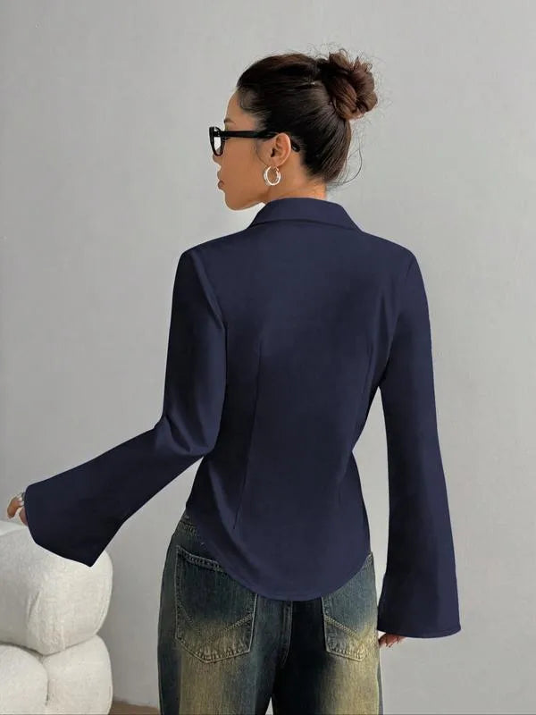 Livessa | Blouse élégante à boutons avec forme cintrée