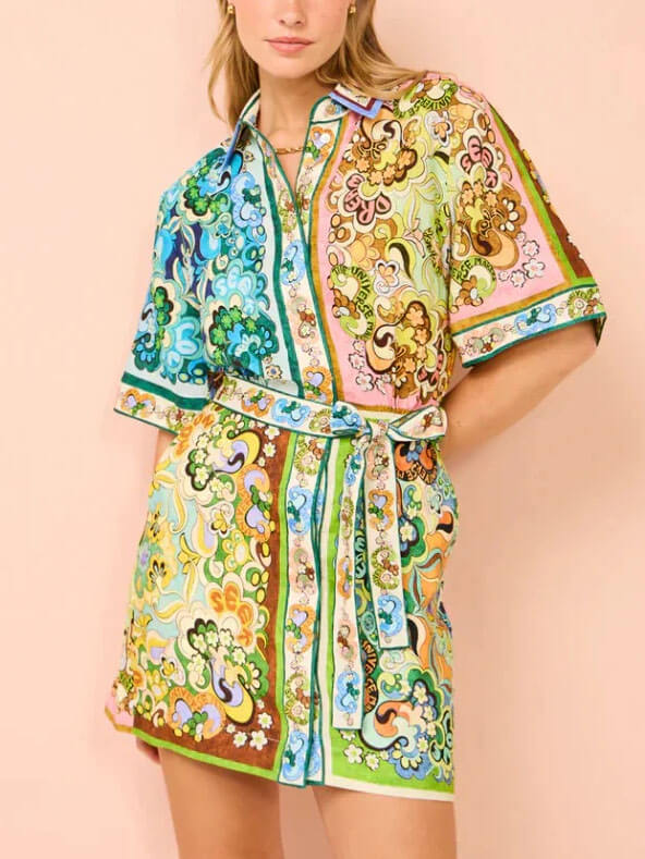 Robe Mini Boho Femme | À Volants