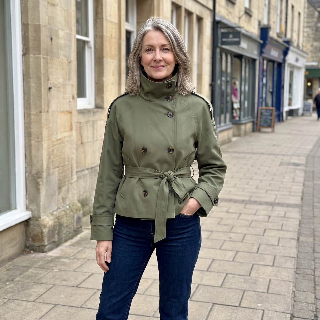 Olivia | Trench-coat moderne et confortable avec ceinture à la taille