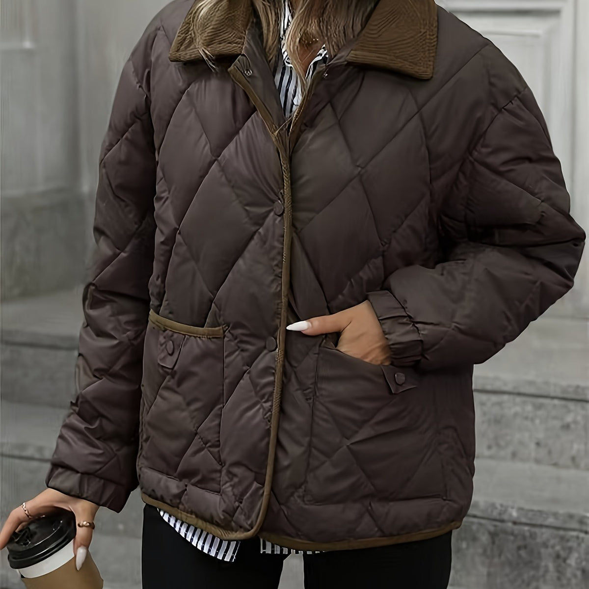 Julie - Manteau d'hiver oversize élégant et matelassé