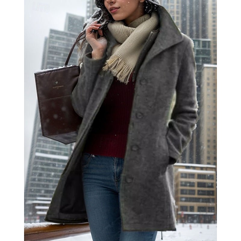 Lena | Trench-coat classique et élégant pour femmes en mélange de laine