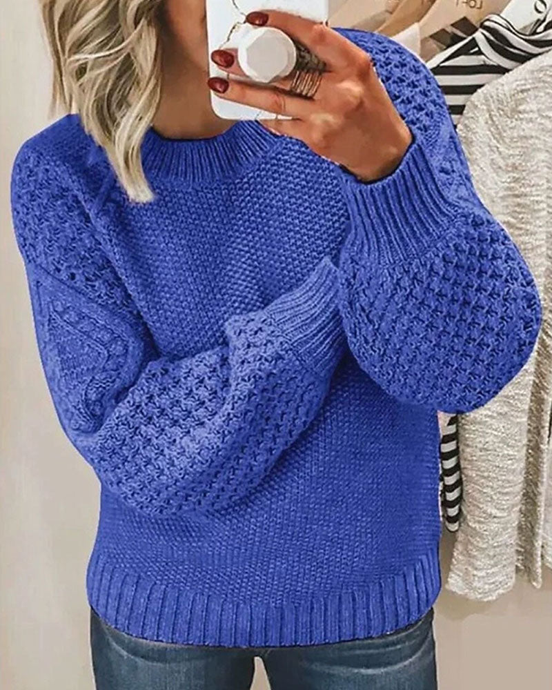 Pull en maille unie polyvalent