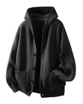 Cardigan Capuche Bouton Poche Homme
