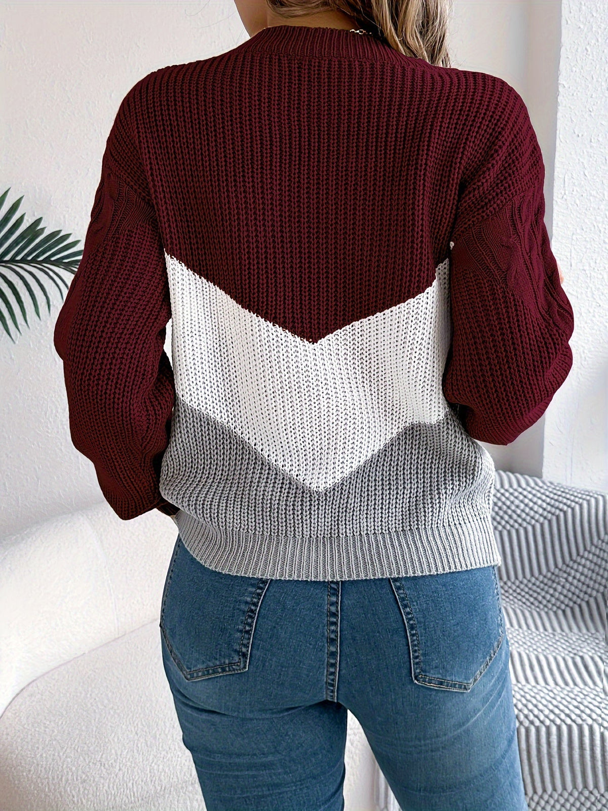 Noreen | Pull en Maille Bicolore
