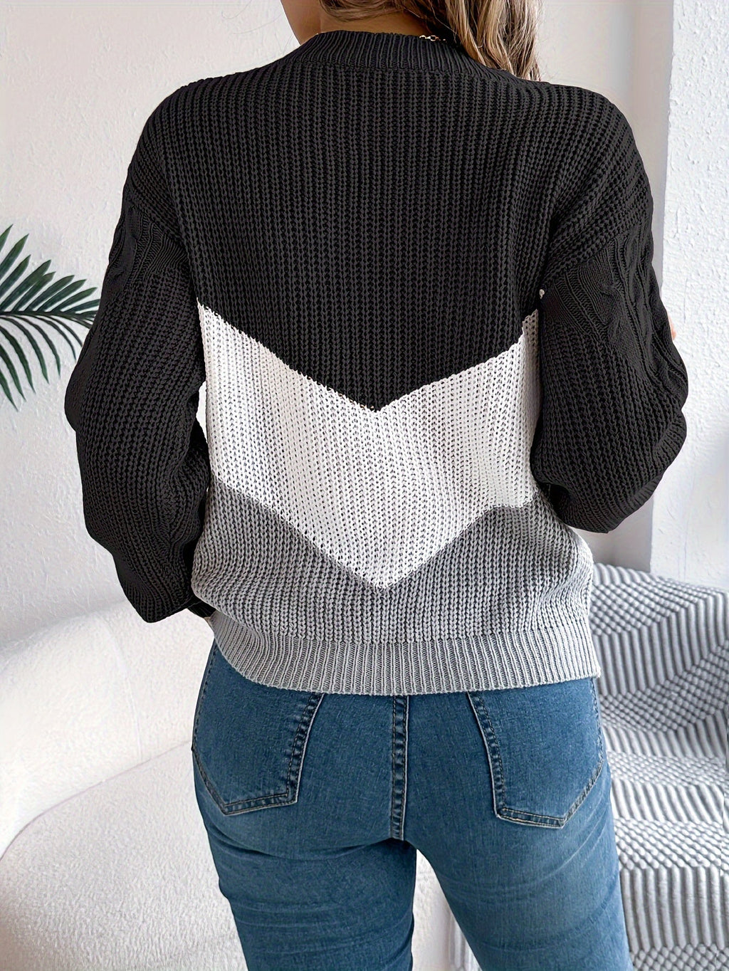 Noreen | Pull en Maille Bicolore