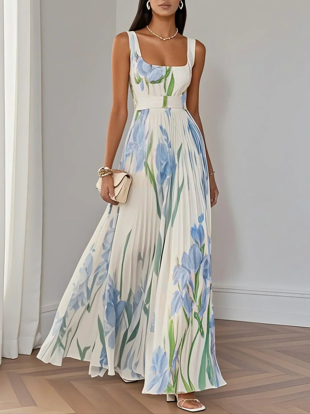 Mary™ - Robe Maxi Plissée Élégante