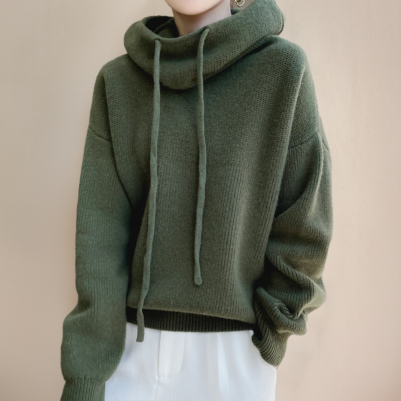 Sandra - Pull Col Roulé Oversize Élegant et Chaud