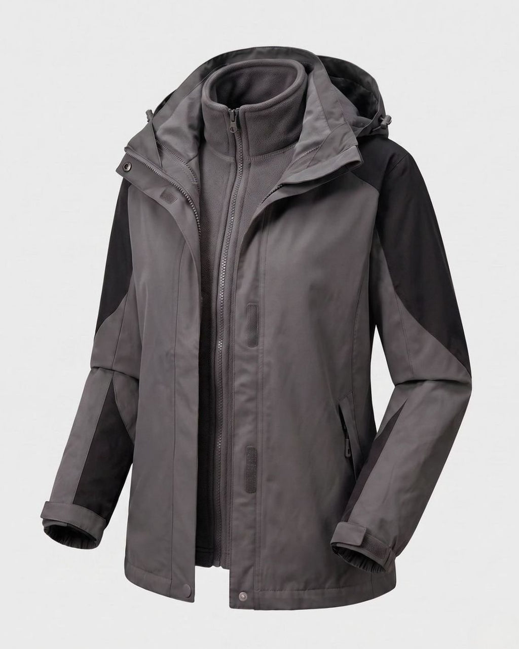 Frieda | Veste d'extérieur Softshell 2-en-1 pour femmes avec veste intérieure en polaire et capuche