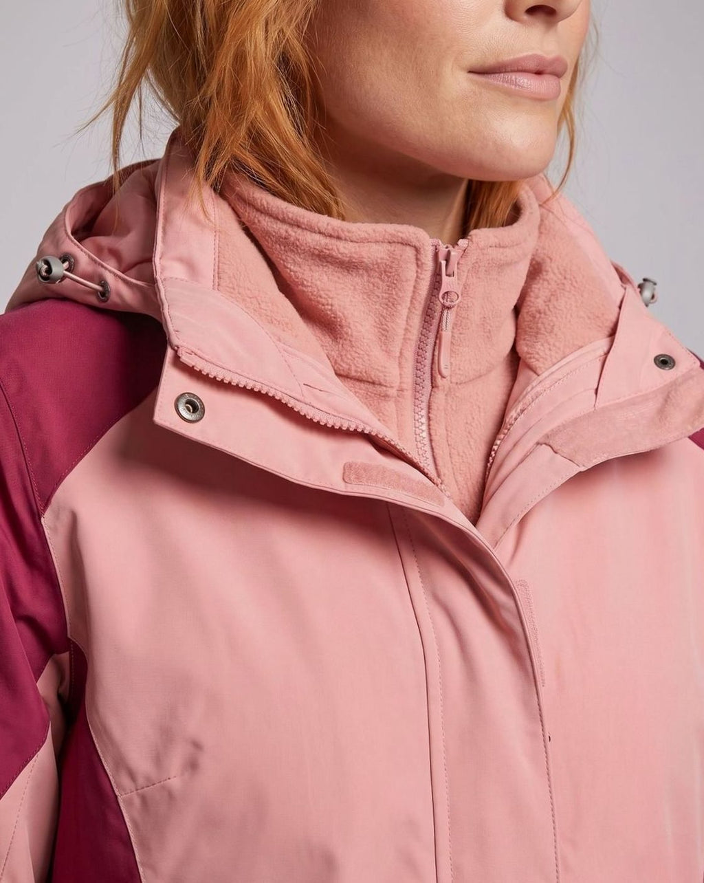 Frieda | Veste d'extérieur Softshell 2-en-1 pour femmes avec veste intérieure en polaire et capuche