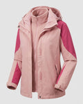 Frieda | Veste d'extérieur Softshell 2-en-1 pour femmes avec veste intérieure en polaire et capuche