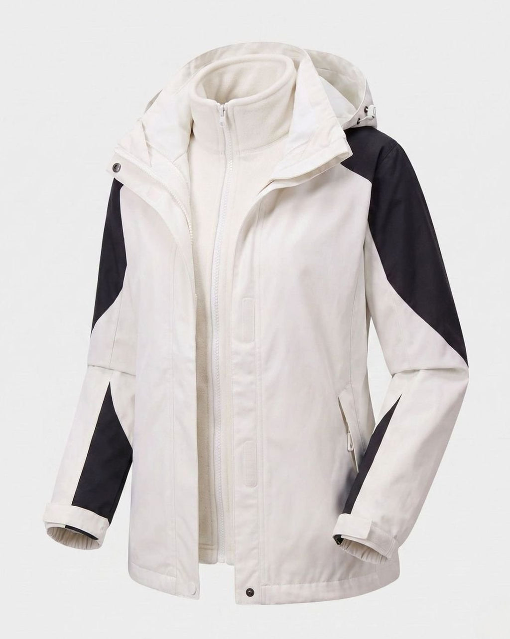 Frieda | Veste d'extérieur Softshell 2-en-1 pour femmes avec veste intérieure en polaire et capuche