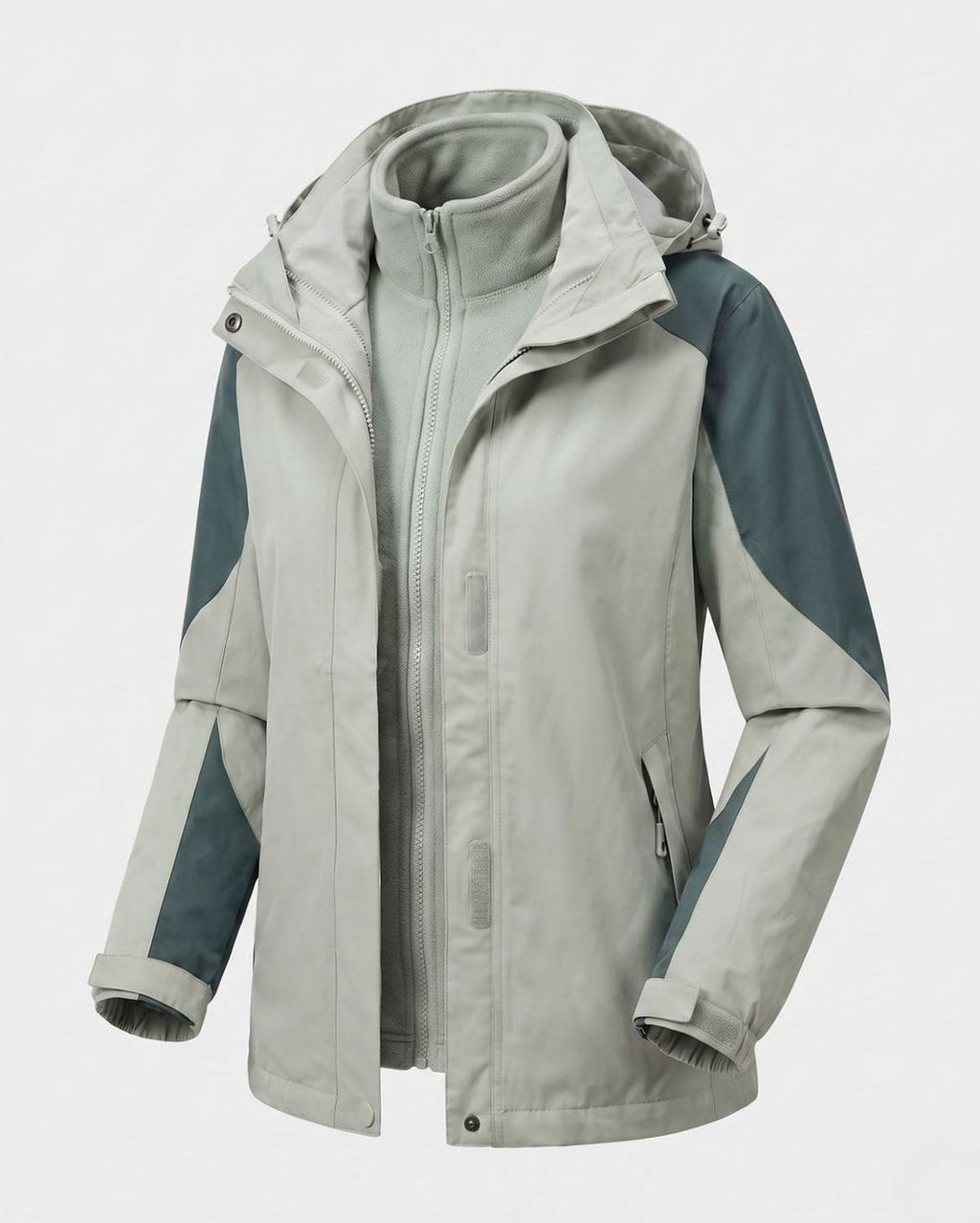 Frieda | Veste d'extérieur Softshell 2-en-1 pour femmes avec veste intérieure en polaire et capuche