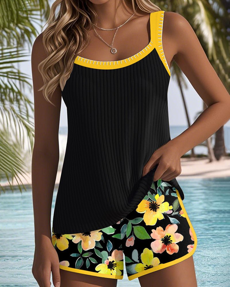 Amelie | Ensemble Tankini Fleurs Femme
