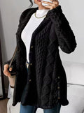 Mia | Veste de transition pour femmes avec capuche, patte de boutonnage, motif structuré, manches longues