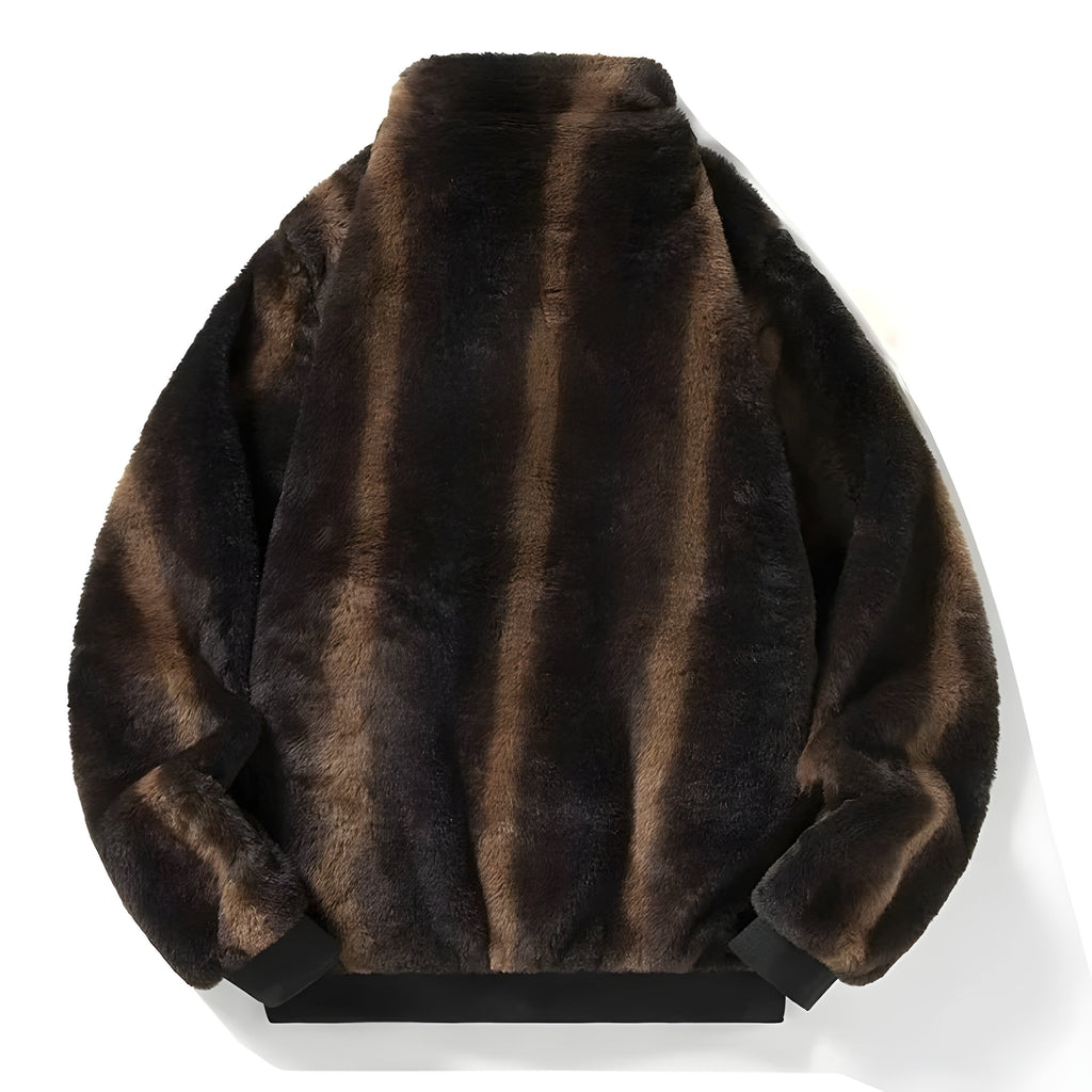 Veste bomber pour femmes en fausse fourrure