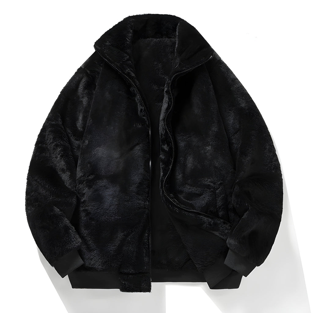 Veste bomber pour femmes en fausse fourrure