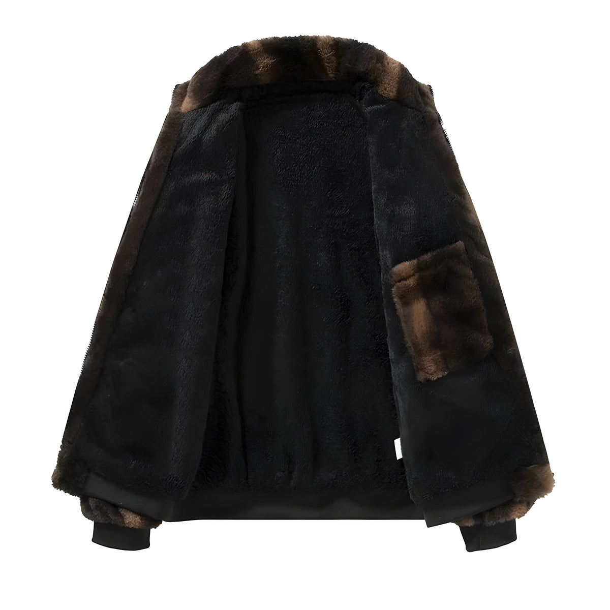 Veste bomber pour femmes en fausse fourrure