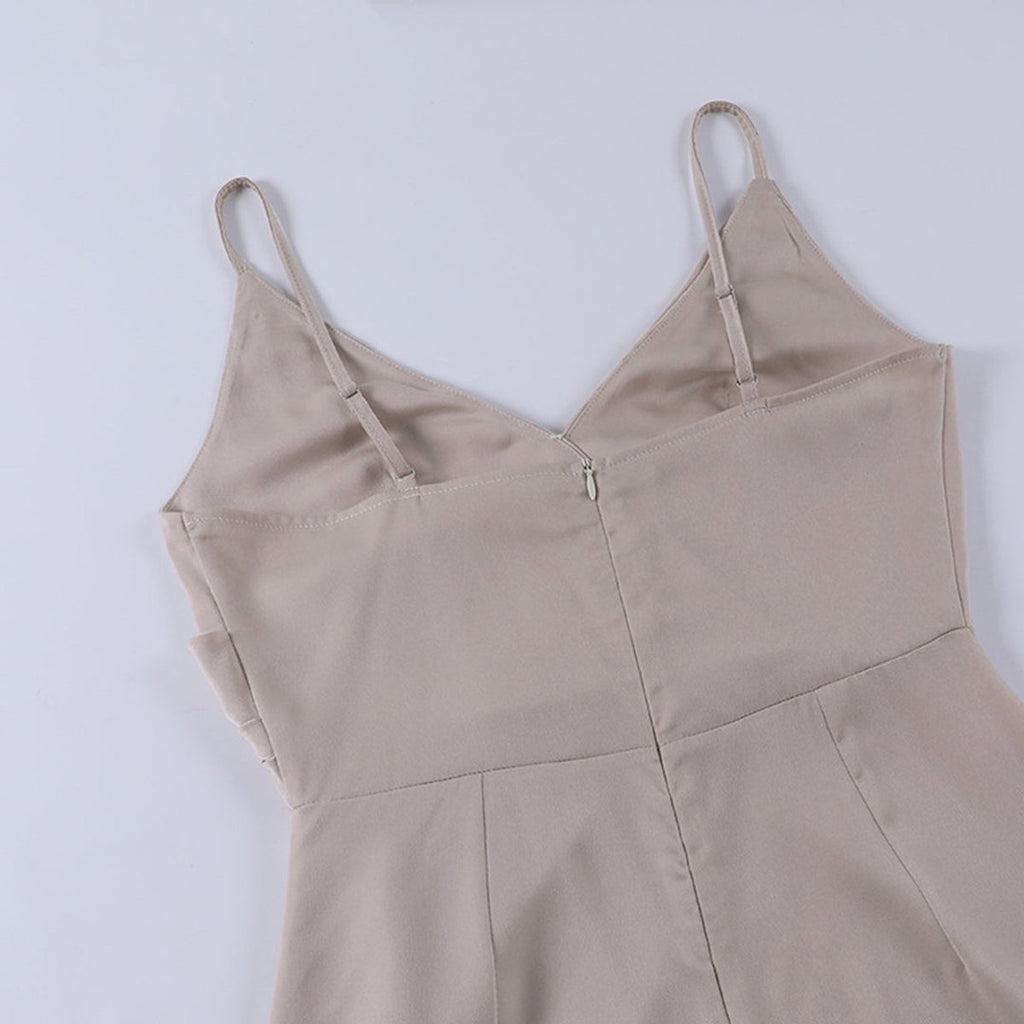 Marlene | Robe de cocktail pour femmes Élégante robe maxi décolleté en V fente