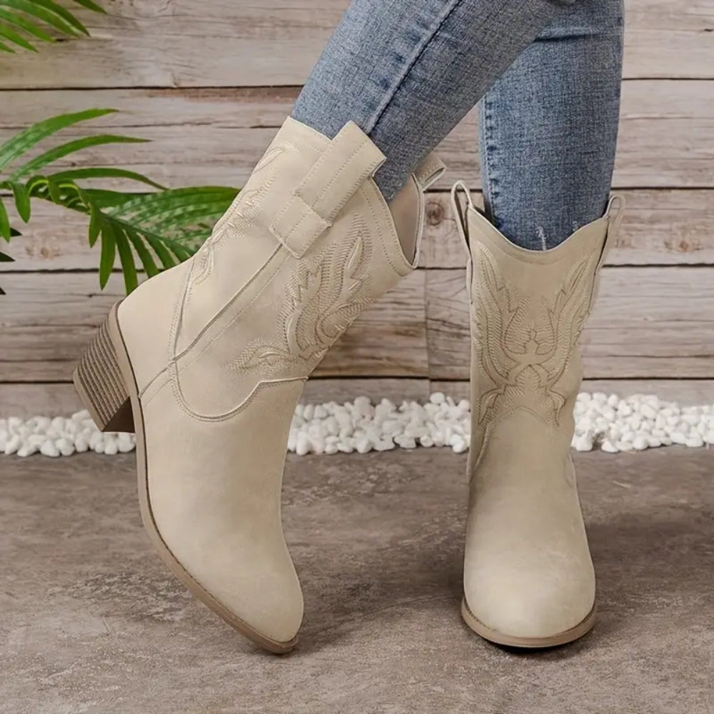 Bottes de cowgirl pour femme avec talon - Confort pour un usage quotidien