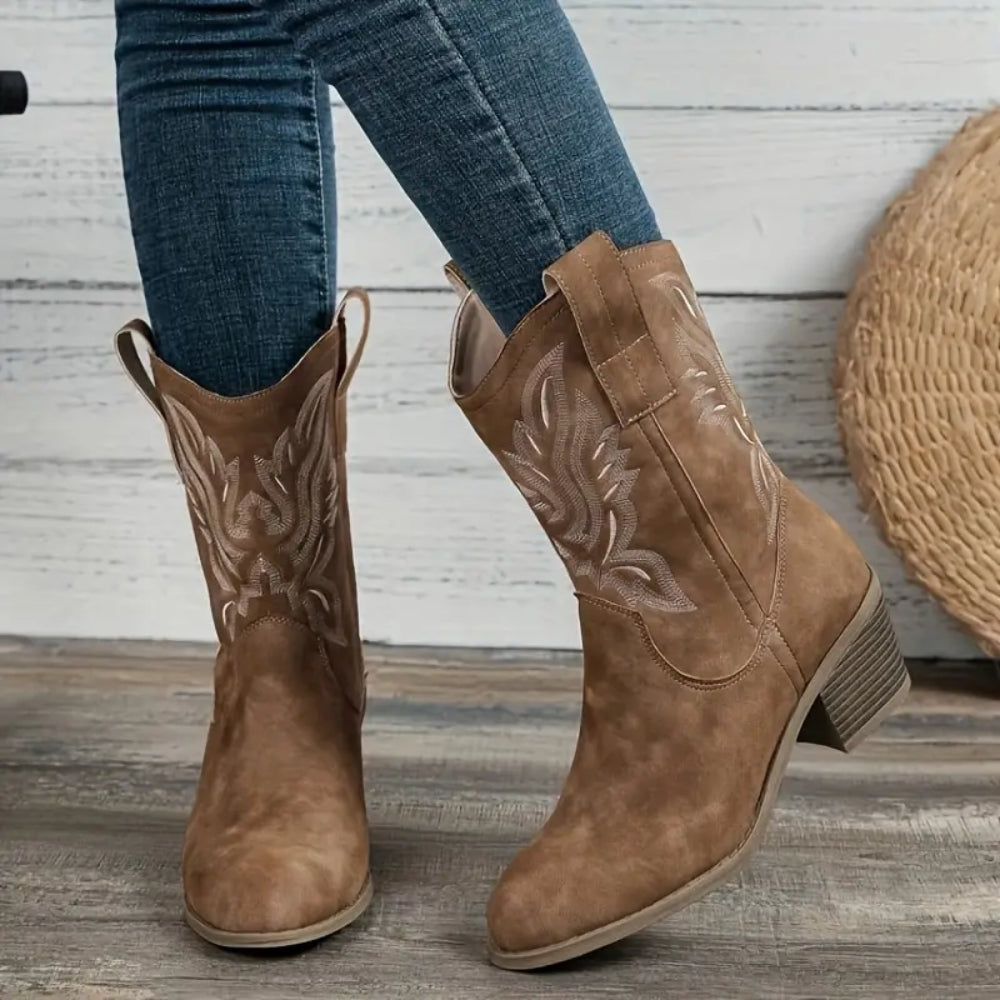 Bottes de cowgirl pour femme avec talon - Confort pour un usage quotidien