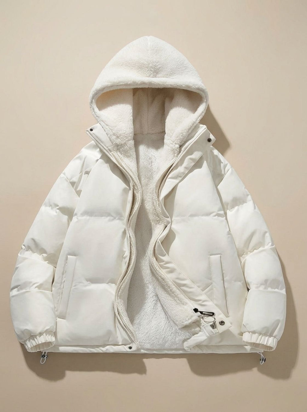 Hannah | Veste d'hiver pour femmes avec capuche et doublure en Sherpa