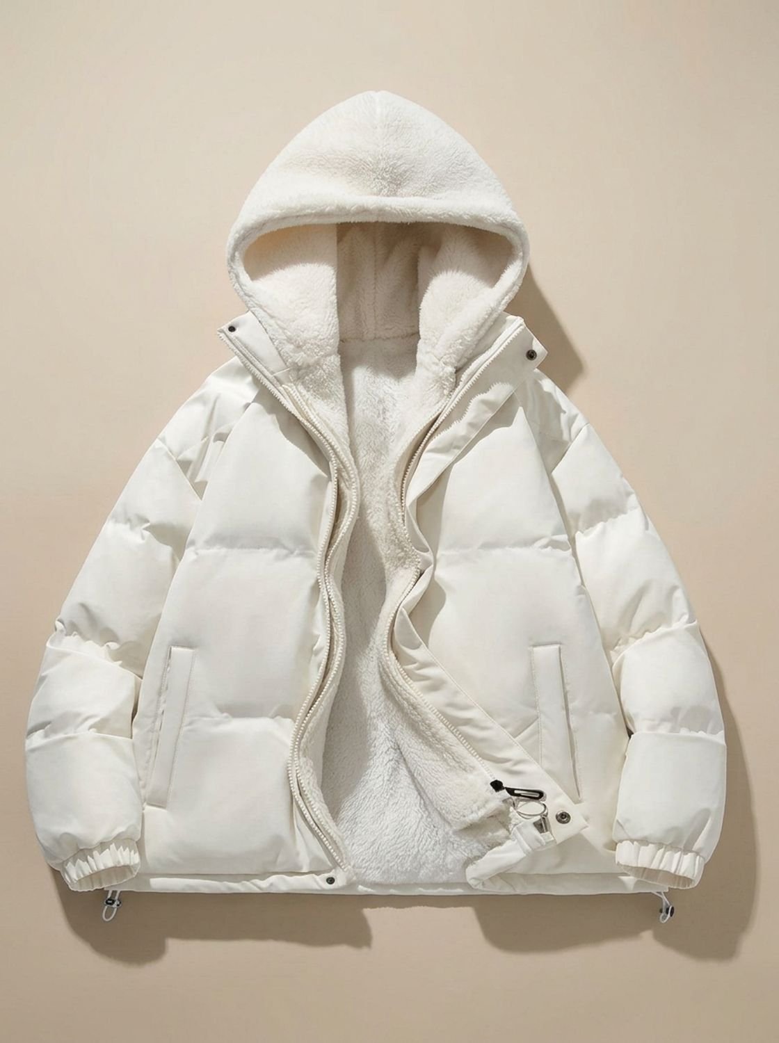 Hannah | Veste d'hiver pour femmes avec capuche et doublure en Sherpa