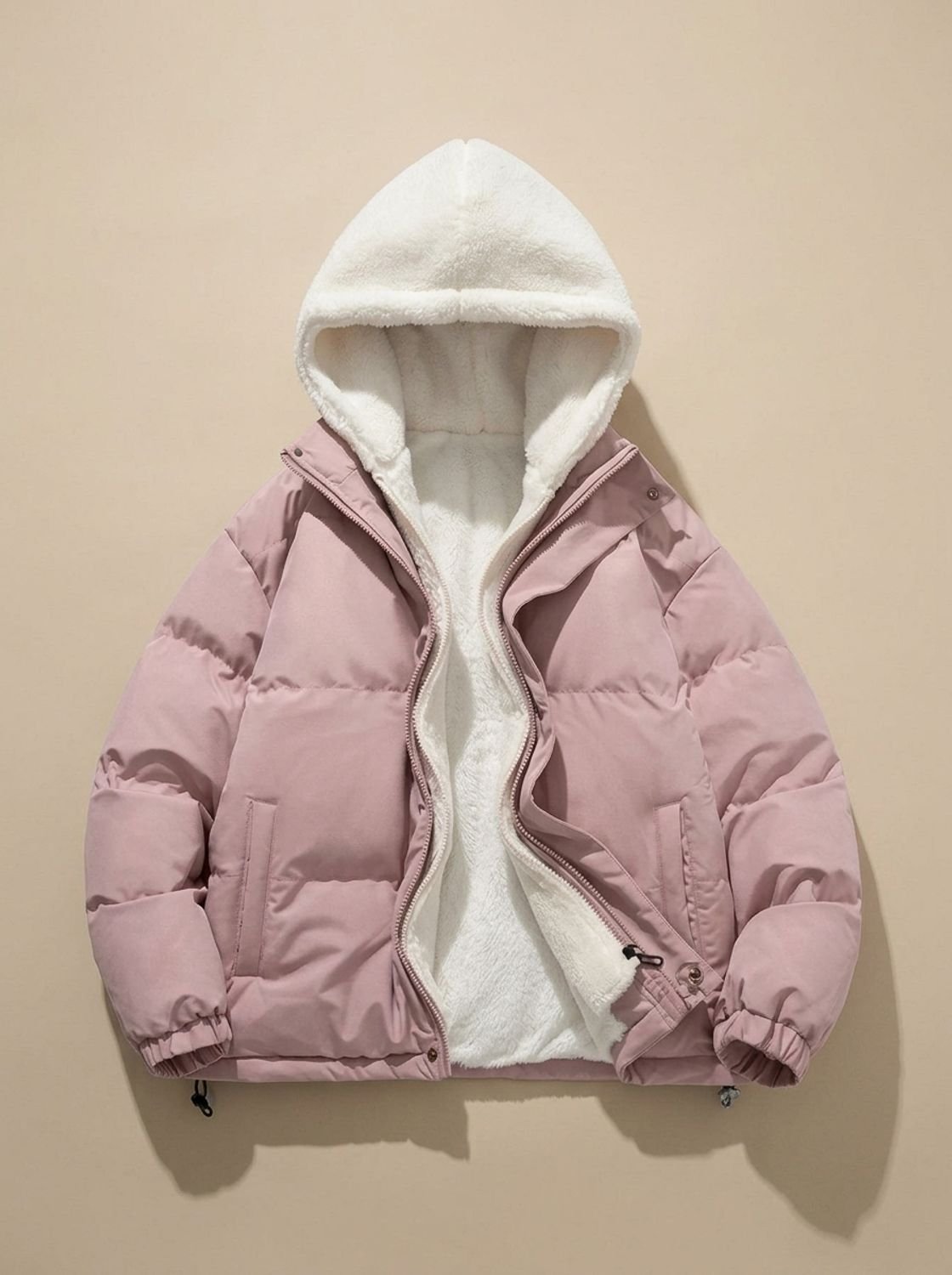 Hannah | Veste d'hiver pour femmes avec capuche et doublure en Sherpa